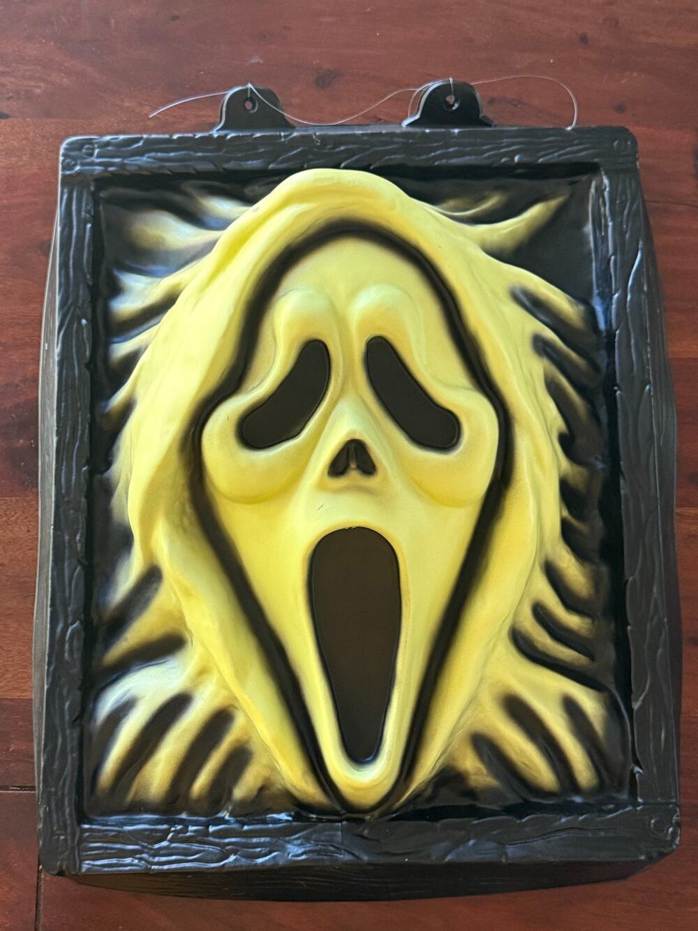 1997 Fun World Scream Movie Ghostface 3D Wall Hanging Glow Dark Plastic Mold Use
